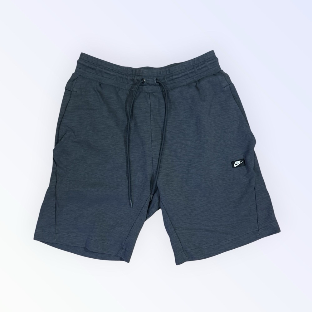 Nike Sportswear Optic Fleece Shorts Men's LARGE Grey Drawstring